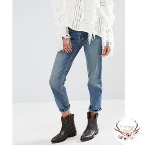 Free People Jasper Harbor Cropped Straight Jeans